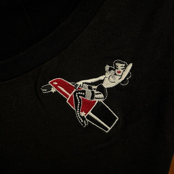 Dita Von Teese black babydoll top - Picture 3 of 3